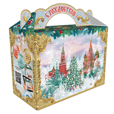 Сладкий новогодний подарок Новогодний Кремль 600 малый