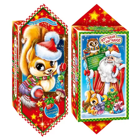 Сладкий новогодний подарок Конфета Белочка 350 (картон)
