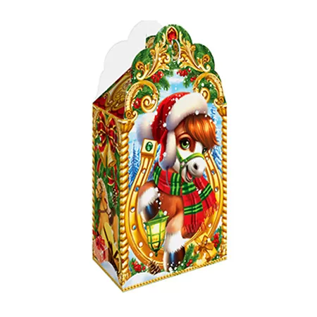 Сладкий новогодний подарок Фигурная Волшебная подкова ГК 724 900 (картон)